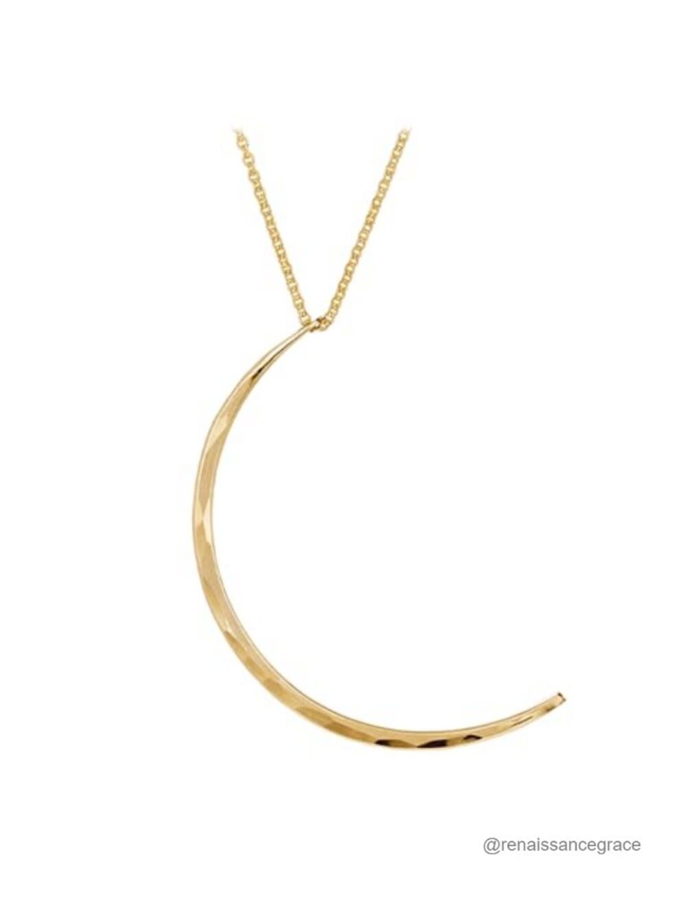 Waterproof Moon Pendant Necklace Hypoallergenic PVD Coated